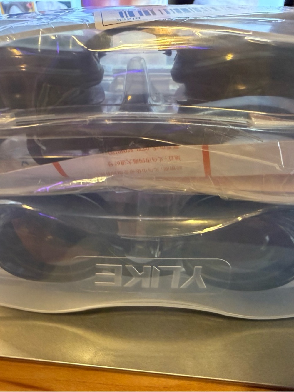 Yuke Black Swimming Goggles - Clear Case